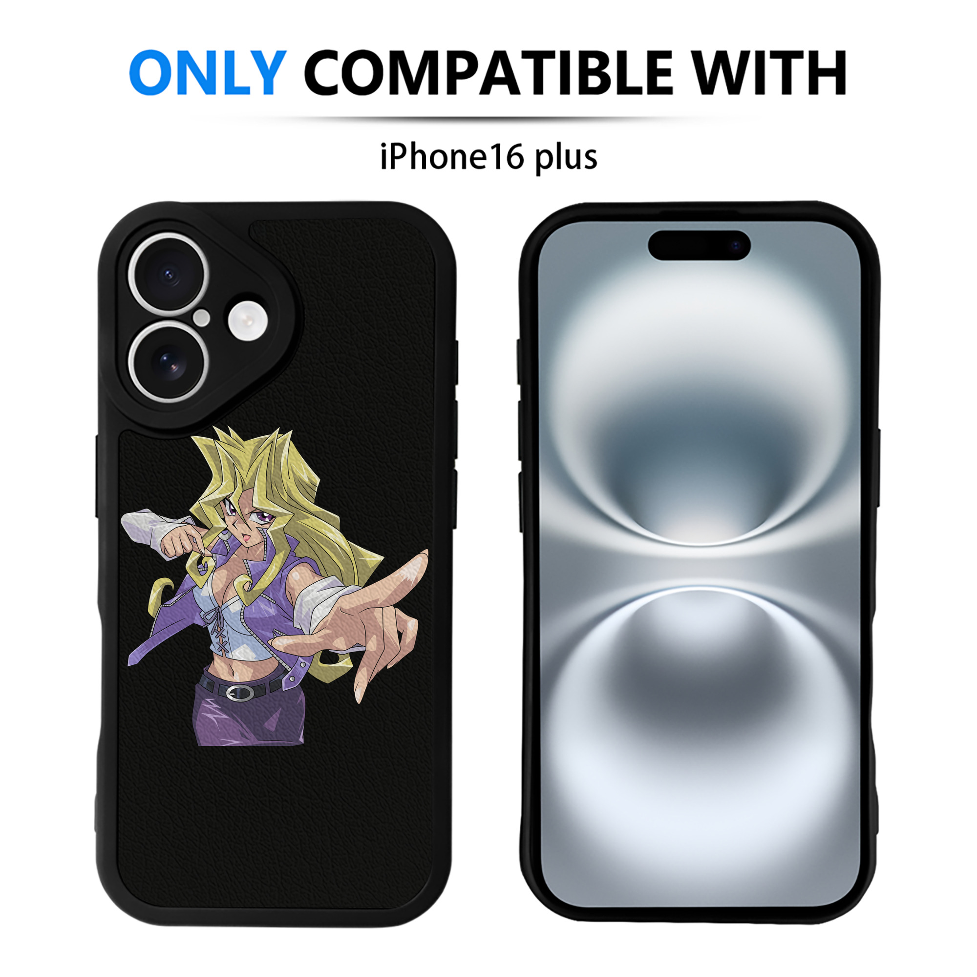 遊☆戯☆王 Yu-Gi-Oh! 【iPhone 16シリーズ対応】シリコンスマホケース（レザー調） 材質：シリコン